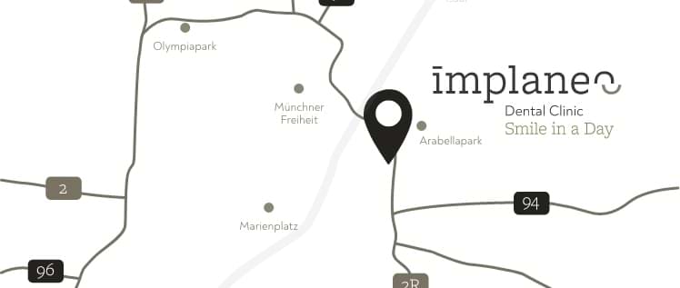 Ihr Weg zu uns: implaneo Karte